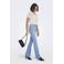 ONLY Onlmila High Waist Flared Dnm Sij high waist flared jeans light blue denim