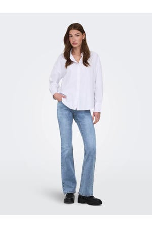 Onlwauw Mid Waist Crossover Flared Dnm flared jeans light blue denim