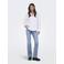 ONLY Onlwauw Mid Waist Crossover Flared Dnm flared jeans light blue denim