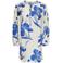 ONLY gebloemde mini jurk blauw