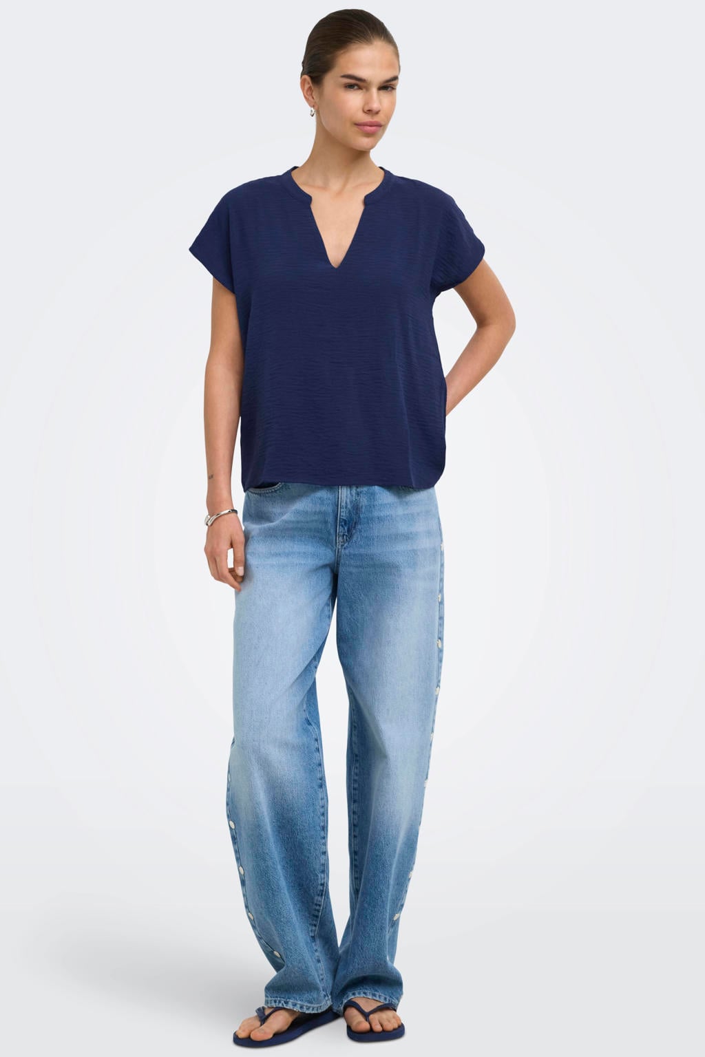 JDY blousetop donkerblauw