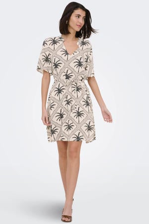 blousejurk met print - zand