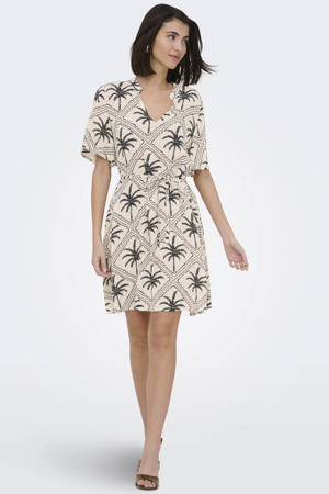 blousejurk met print - zand