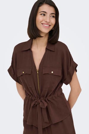 blouse bruin