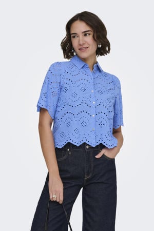 blouse blauw