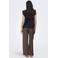 ONLY wide leg regular waist casual broek bruin