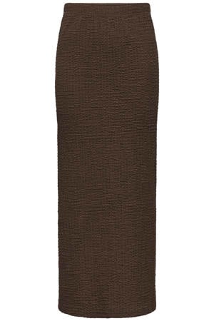 maxi rok donkerbruin