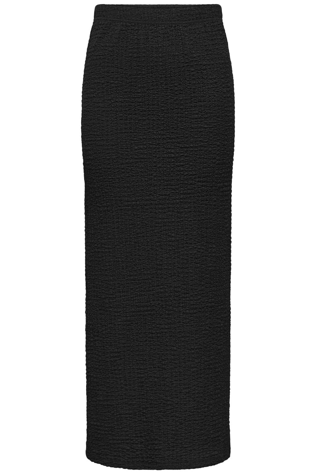 Zwarte dames JDY maxi rok gemaakt van polyester en met elastische tailleband