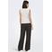 JDY high waist casual broek donkerbruin