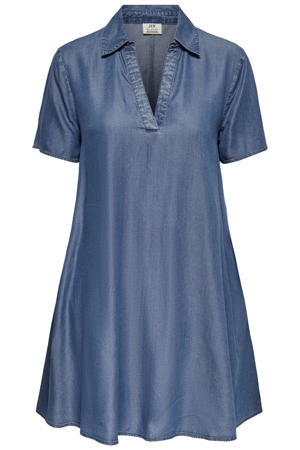 A-lijn jurk medium blue denim