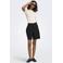JDY high waist wide leg short met plooien - zwart