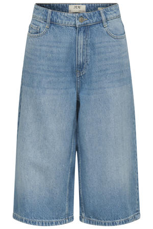 denim high wide leg jorts - lichtblauw