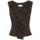 JDY top met textuur donkerbruin