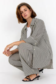 thumbnail: Wasabiconcept gestreepte blouse zwart