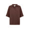 Wasabiconcept blouse met linnen donkerbruin