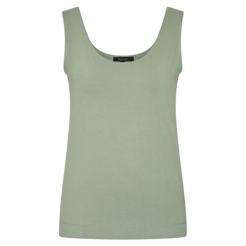 Claudia Sträter tanktop groen fijn gebreid afbeelding