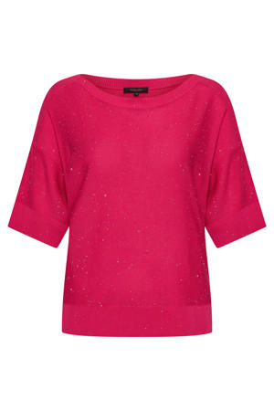 pullover roze fijn gebreid