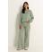 Claudia Sträter high waist wide leg jeans groen