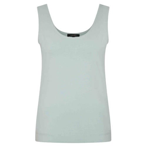 Claudia Sträter tanktop blauw fijn gebreid afbeelding