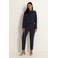 Claudia Sträter straight high waist pantalon donkerblauw