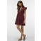 VERO MODA mini jurk donkerrood