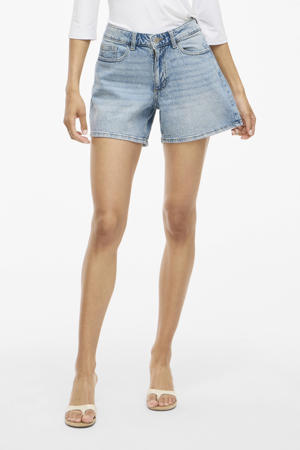 regular waist denim short
