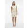 VILA regular high waist casual short met linnen ecru