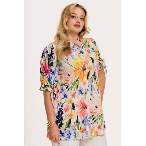YOEK gebloemde blouse multi afbeelding