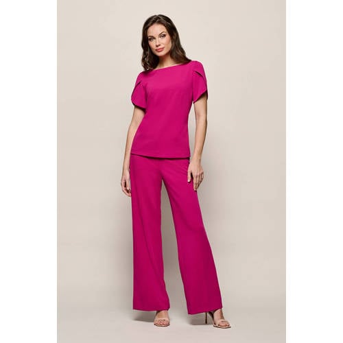 Mart Visser wide leg high waist pantalon roze afbeelding