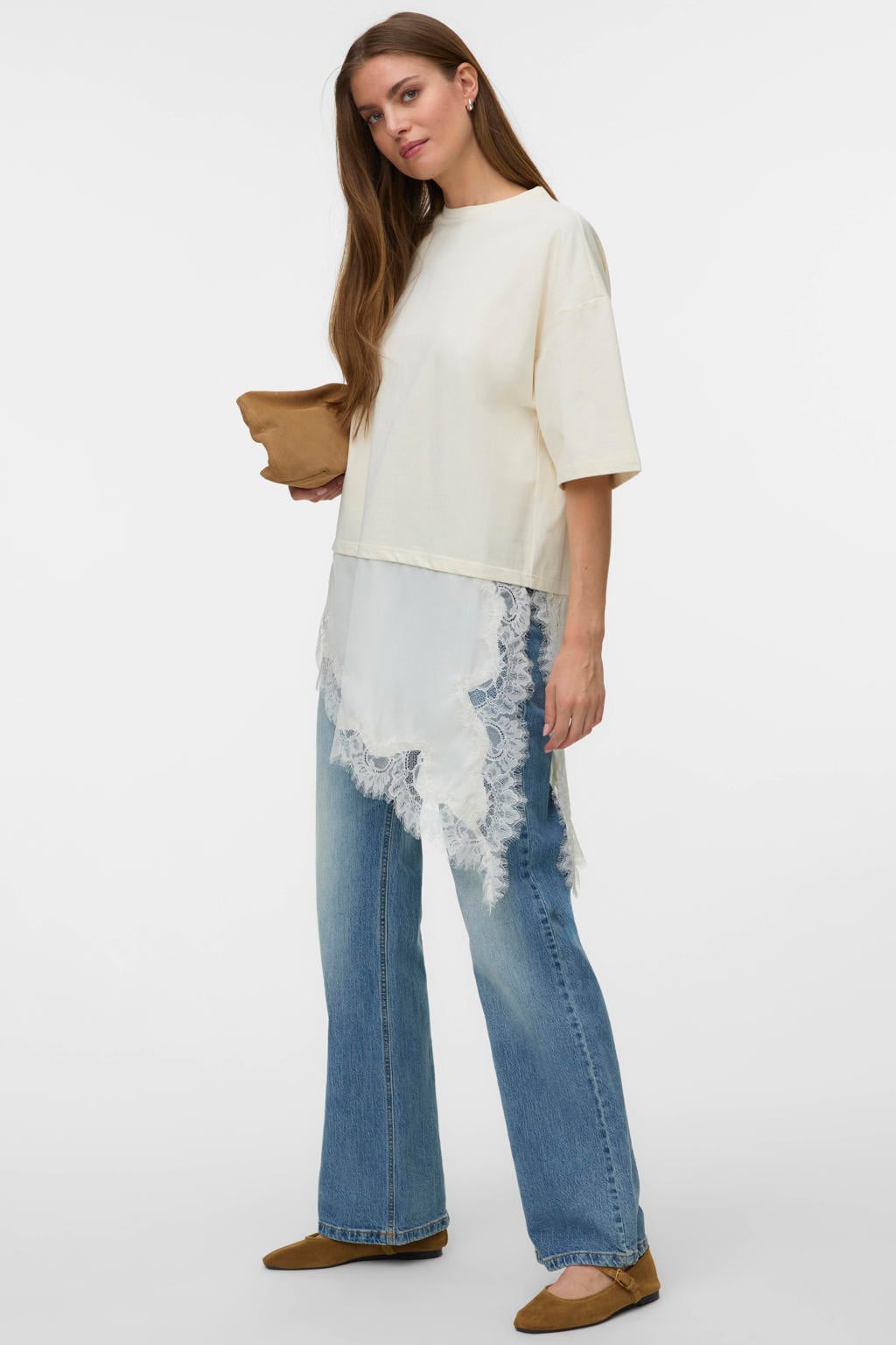 VERO MODA T-shirt ecru