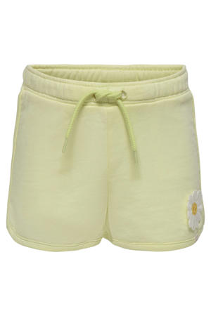 regular sweatshort geel