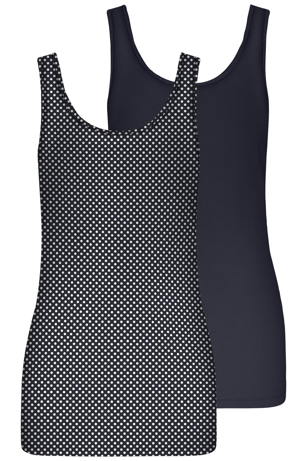Zwart en witte dames ONLY top met dierenprint en ronde hals