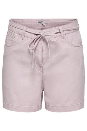 regular high waist casual short lichtroze
