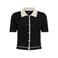 ONLY top zwart gebreid