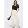ONLY wide leg high waist casual broek ecru