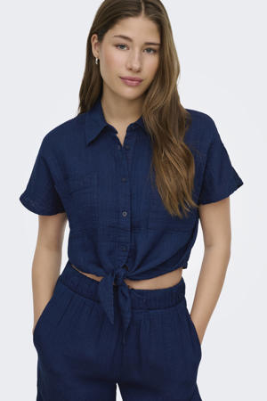 blouse donkerblauw