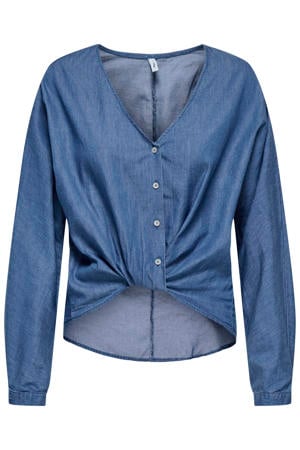 blouse medium blue denim