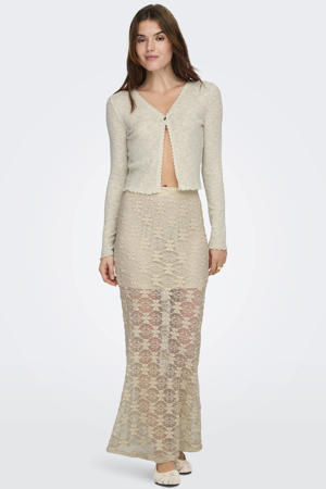 gebloemde maxi rok groen