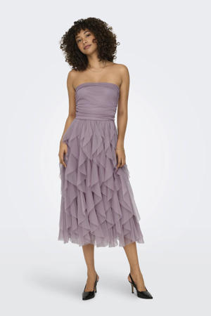 midi jurk lila