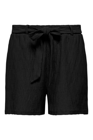 relaxed high waist casual short zwart