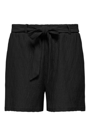 relaxed high waist casual short zwart