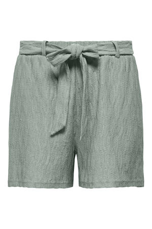relaxed high waist casual short lichtgroen