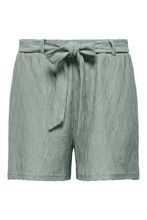 relaxed high waist casual short lichtgroen