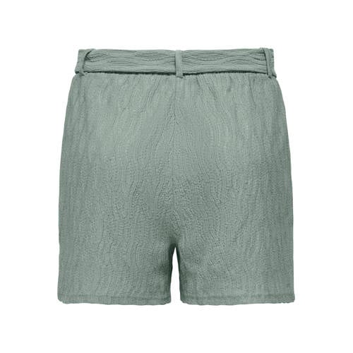 ONLY relaxed high waist casual short lichtgroen afbeelding