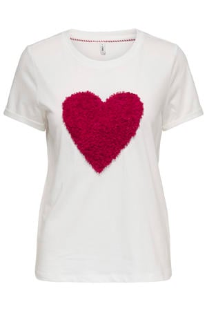 T-shirt met hartjes