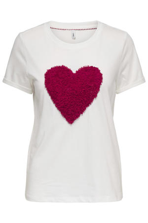 T-shirt met hartjes