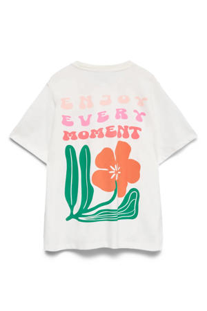 T-shirt met backprint wit