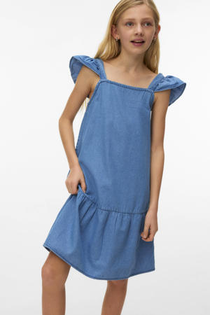 A-lijn jurk light blue denim