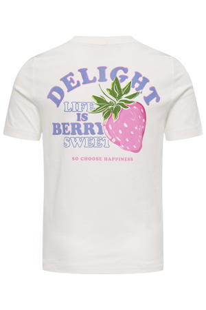 T-shirt met backprint wit