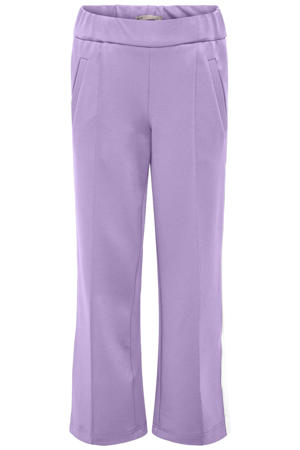 wide leg casual broek lila